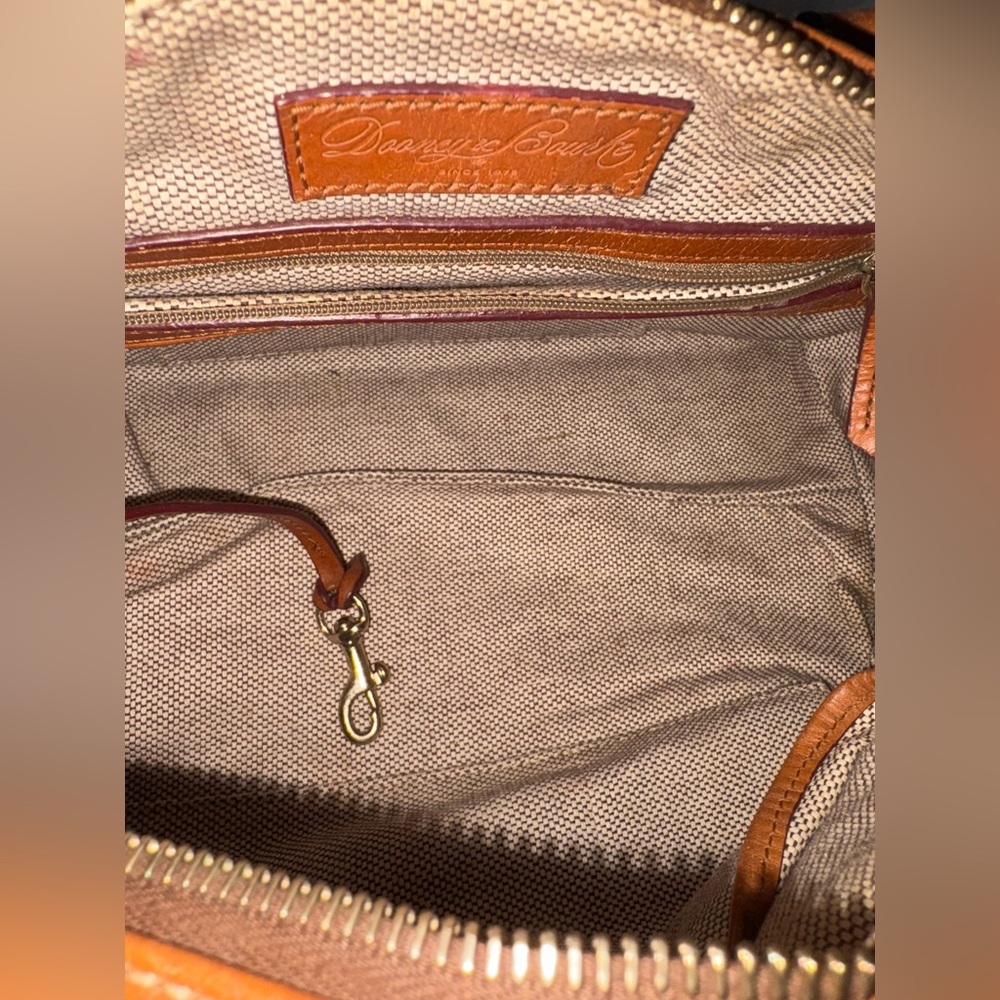 Dooney & Bourke Black and Tan Satchel - Picture 9 of 13